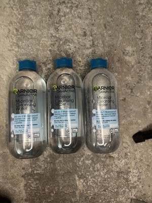 Set Of 3 Garnier Micellar Cleansing Water All In one WATERPROOF 13.5oz/400ml