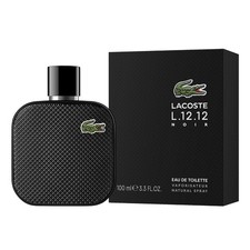 Lacoste L.12.12 Noir by Lacoste for Men Eau de Toilette Spray 3.3 oz