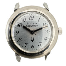 1977 Accutron T-3166 Sunburst Ladies Tuning Fork Wristwatch 2301A Swiss S.Steel