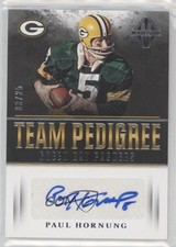 2017 Panini Majestic Team Pedigree Auto 3/25 Paul Hornung #FB-PH Auto HOF k4p