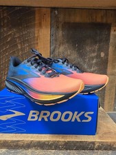 NIB 120431-434 Brooks Ghost 17 Women's Neutral Athletic Shoe Blue Papaya