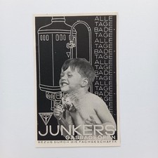 1931 Junkers Gas Badeöfen Warmwasser Apparate Werbeanzeige Werbung Reklame