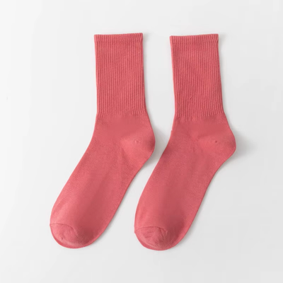 #ad Unisex Casual Cotton Socks round Neck Mid Tube Fashionable Solid Color Breathabl $8.05