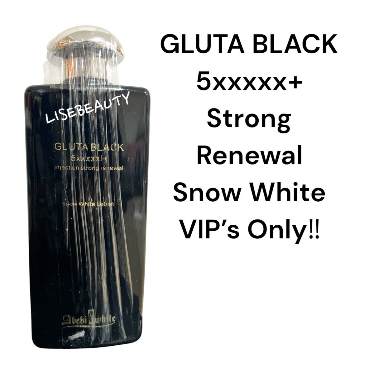 Abebi white Gluta Black 5XXXXX+ Snow White Body Lotion effective VIP👌500ml X 1