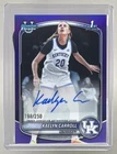 Kaelyn Carroll 2025 Bowman #CPA-KC Purple Refractor Chrome 1st RC Auto /250