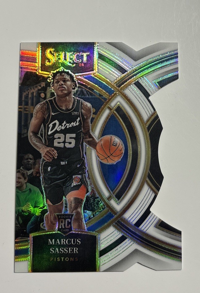 2023-24 Select Marcus Sasser Premier Level White Prizm Die Cut RC 137/149 #114