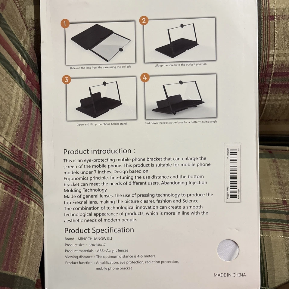 Mobile Phone Video Amplifier with Enlarged Screen Magnifier - Image 2 of 2