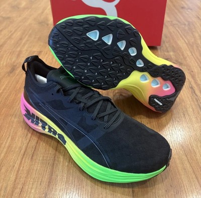PUMA FOREVERRUN NITRO 'FUTROGRADE' Mens Sneakers Black Shoes 380005-01 Size 9.5