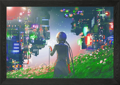digital adventure virtual Framed Wall Art Poster Canvas Print Picture