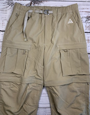 Nike ACG Smith Summit Cargo Pants Khaki Men's LARGE FN0428-247 Convertible NEW