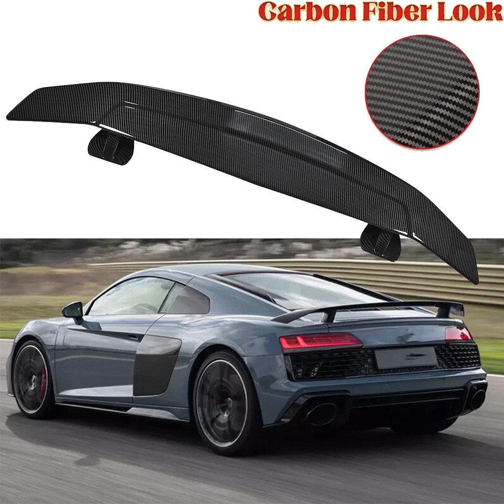 52" Carbon Fiber Spoiler Wing Rear Trunk+Wing GT Style For Audi R8 V8 V10
