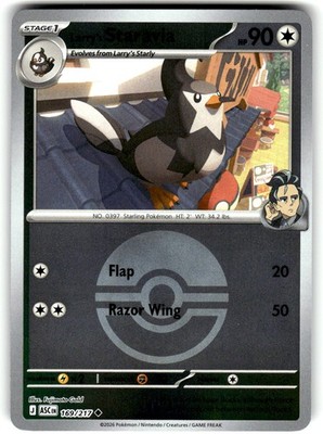 Larry's Staravia (Poke Ball) 169/217 Pokemon ME: Ascended Heroes