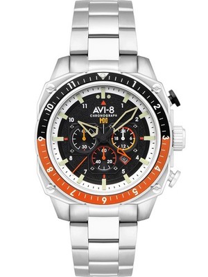 AVI-8 AV-4100-11 Hawker Hunter Dual Time Chronograph 43mm 5ATM GMT Quarz Herr...