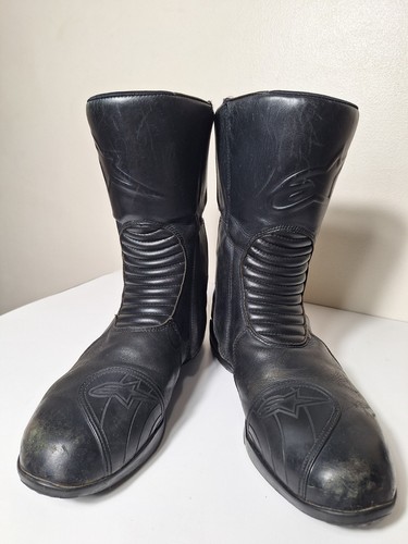 AlpineStars Web GORE-TEX Black Waterproof Touring Motorcycle Boot US 11.5 Eur 46