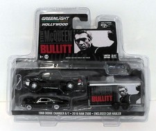 Greenlight 1/64 - 31020-B Dodge Charger Ram 2500 Hauler Steve McQueen Bullitt