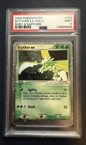 Scyther ex graded PSA 9 for sale on eBay