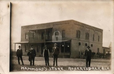 RFD Wagon Hammond's Store ROBERTSDALE AL Alabama RPPC Photo Postcard COPY
