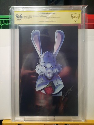 STABBITY BUNNY #8 DIMENSION X FOIL EXCLUSIVE CBCS 9.6 Signed R. Rivera (2018) NM