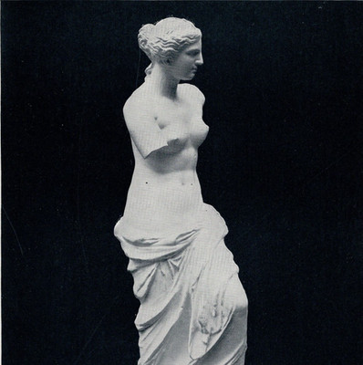 Venus de Milo Louvre Gallery Paris Classical Sculpture View 1892 Antique Print