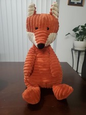 Jellycat Cordy Roy Corduroy Orange Fox Bean Stuffed Plush Animal Medium 14"