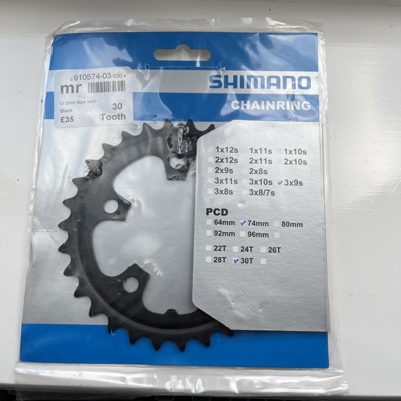 Shimano Sora Chainring FC-3503 5-Arm Spider 30T 3x9