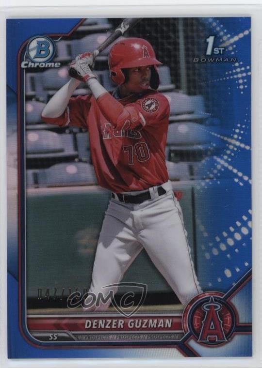 2022 Bowman Chrome Prospects Blue Refractor 47/150 Denzer Guzman #BCP-138 19yg