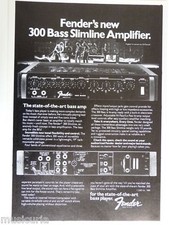 retro magazine advert 1981 FENDER 300 bass amp