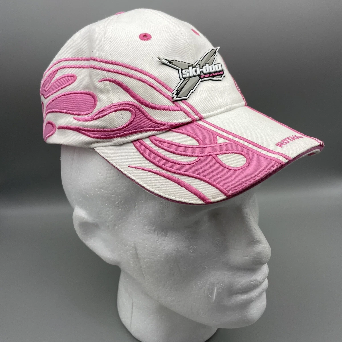 Skidoo Hat Pink Team Rotax Cap Snowmobile Snapback Baseball Racing | eBay