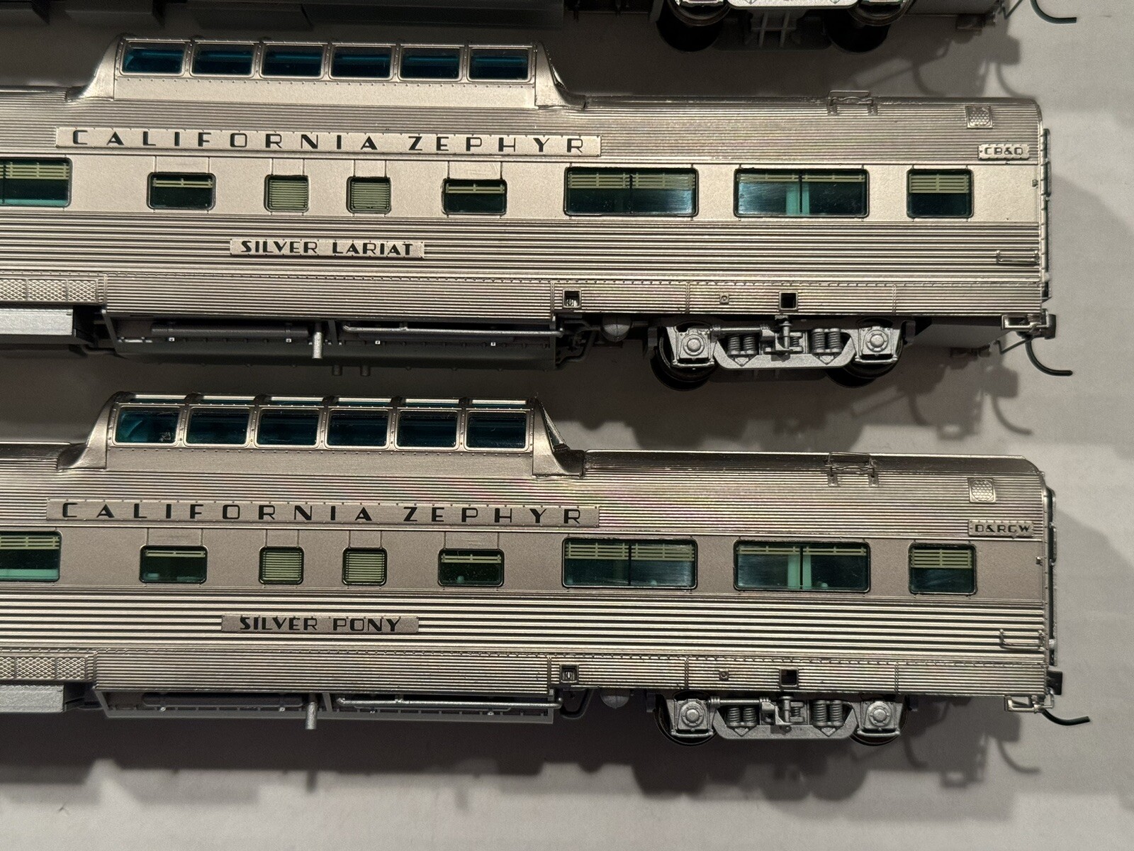HO Lot of 4 Broadway Limited California Zephyr Passenger Cars D&RGW CB