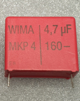 1x 4.7uF 160V Polypropylene Capacitor, MKP4 Foliekondensator