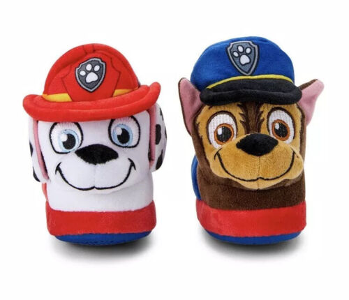 Paw Patrol Toddler Boys  Plush Slippers Size 7-8 - Picture 1 of 8