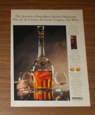 Rare Advertising CAMUS EXTRA - The Best Cognac In The World 1991