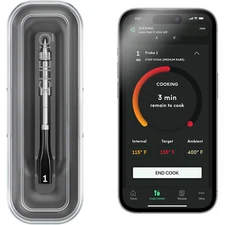 Sense Smart Wireless Meat Thermometer with Ultra-Thin Probe, Unlimited Range Blu