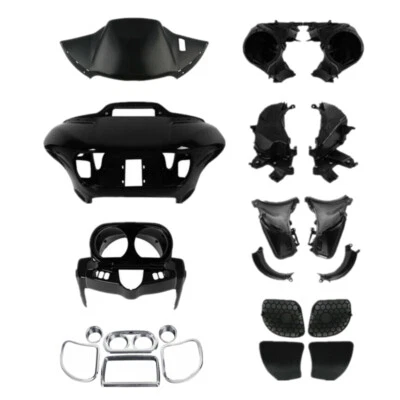 Black Front Fairing Speaker Glove Box Air Duct Fit For Harley Road Glide 15-2023 - Bild 1 von 4