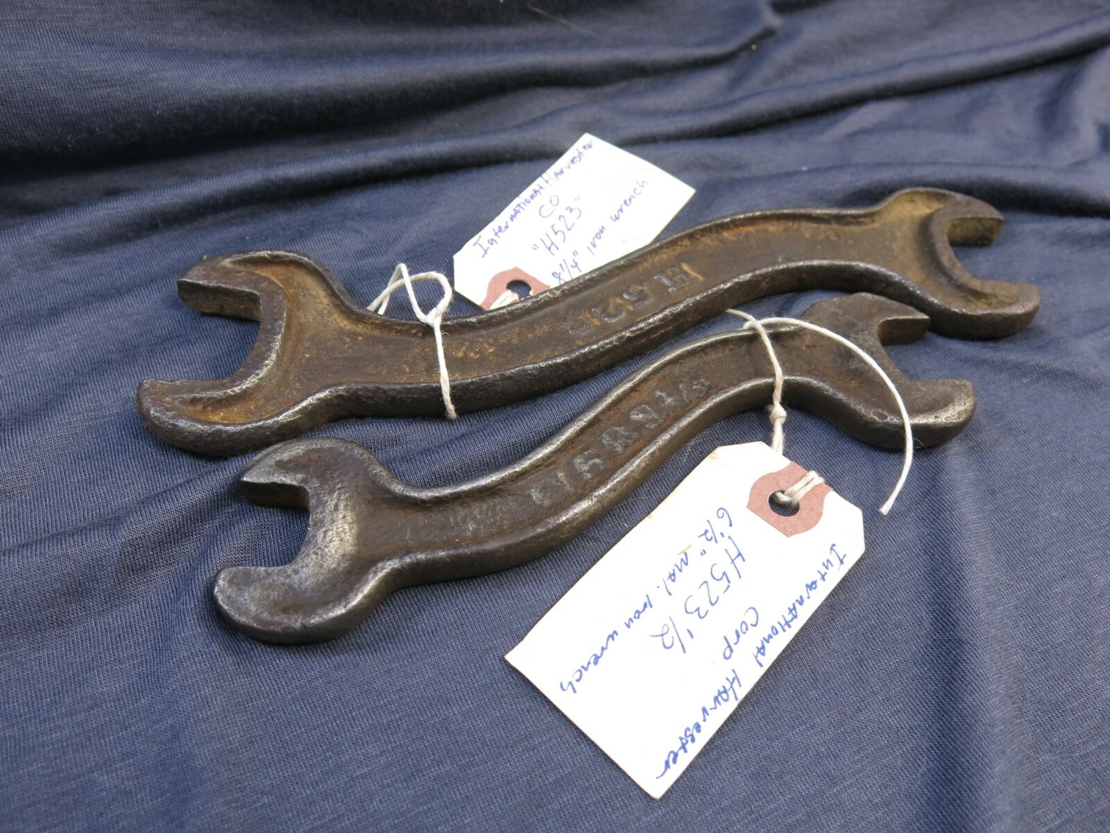 Vintage International Harvester Wrench Set TWO IHC Wrenches No. H523