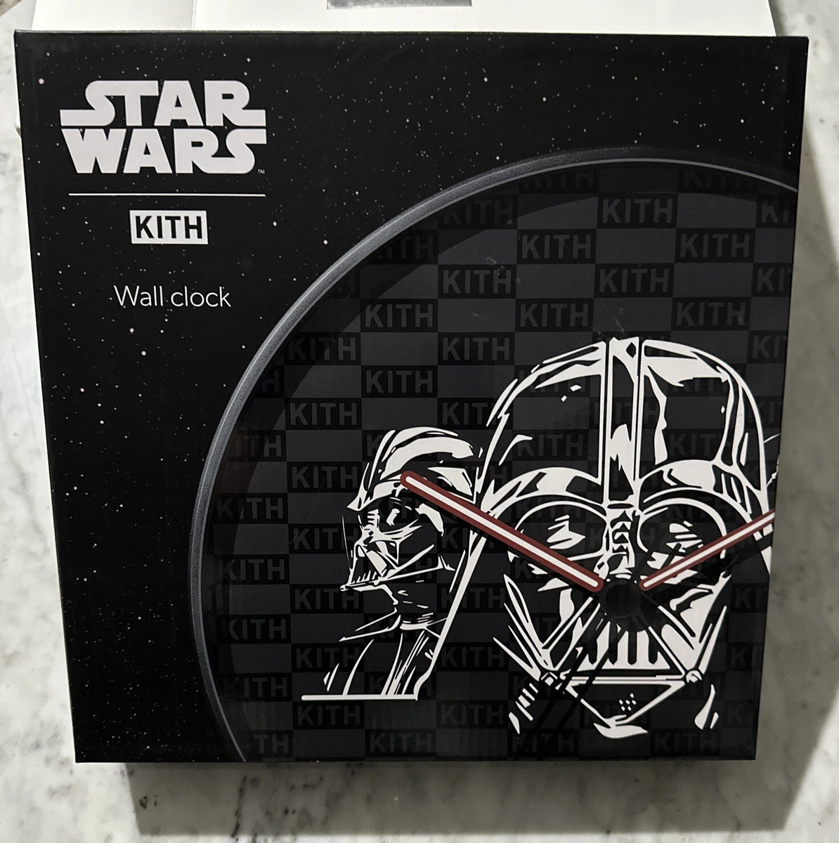 Kith Star Wars Darth Vader Braun Wall Clock Box Logo NIB Monday Program Release
