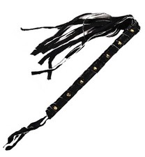 Gothic Leather Cosplay CAT O'NINE TAIL WHIP Halloween Costume Prop Fetish Weapon
