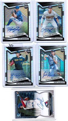 BRANDON BARRIERA JOSH KASEVICH CADE DOUGHTY RYAN JENNINGS AUTO RC LOT BLUE JAYS