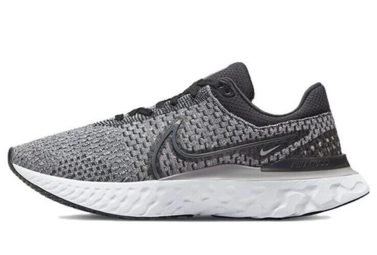 Nike React Infinity Run Flyknit 3 Black Grey Fog Several