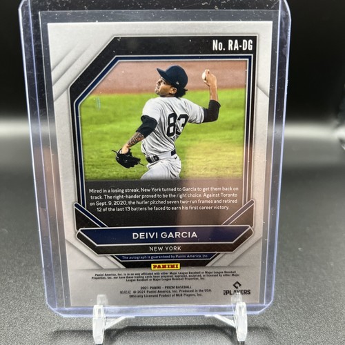 2021 Panini Prizm Baseball DEIVI GARCIA RC #RA-DG ROOKIE AUTO New York Yankees - Picture 2 of 2