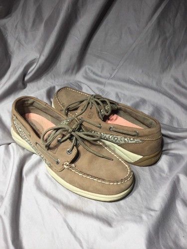 Gray Leopard Boat Deck Shoes 