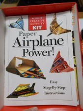 Paper Airplane Power Creative Activity Book and Kit, 4 used, with Instructions