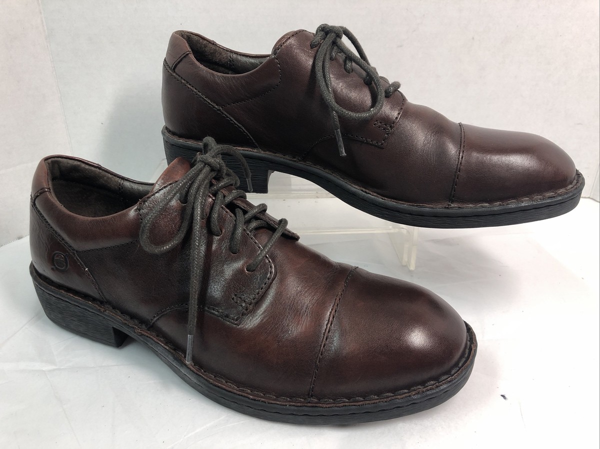 Born Mens Oxfords Size 8 M Brown Leather Cap toe Lace up #86  display picture 1
