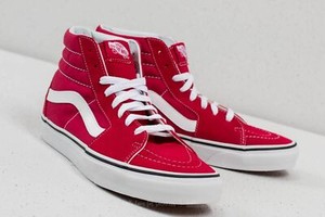 vans sk8 hi crimson