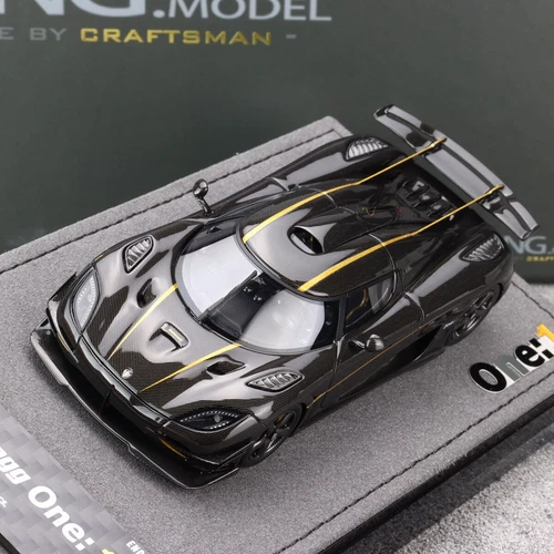 GRYNING 1:43 Koenigsegg One:1 Carbon/Golden Diecast Model Car Collection GE004B - Picture 14 of 14