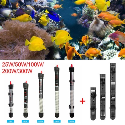 25W-300W Aquarium Heater Submersible Water Heating Rod Anti-Explosion Fish Tank