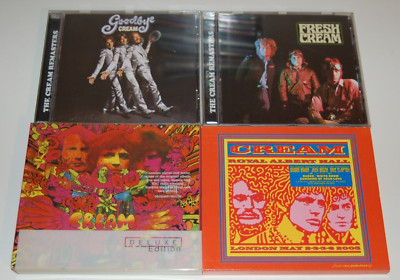 Cream CDs 4 Stck , Deluxe , Goodbye , Fresh Cream , Royal Albert Hall