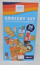 ALDI PLAY GROCERY SET New Sealed 26 Pieces NRFB Exclusive 2024 Pretend Food