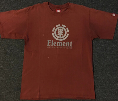 Vtg Element Skateboards Faded Distress Shirt M Bam Margera Adio Skate Grunge 90s