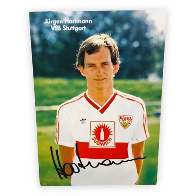 Jürgen Hartmann VfB Stuttgart Autogrammkarte 1987 1988 Fußball Spieler Südmilch